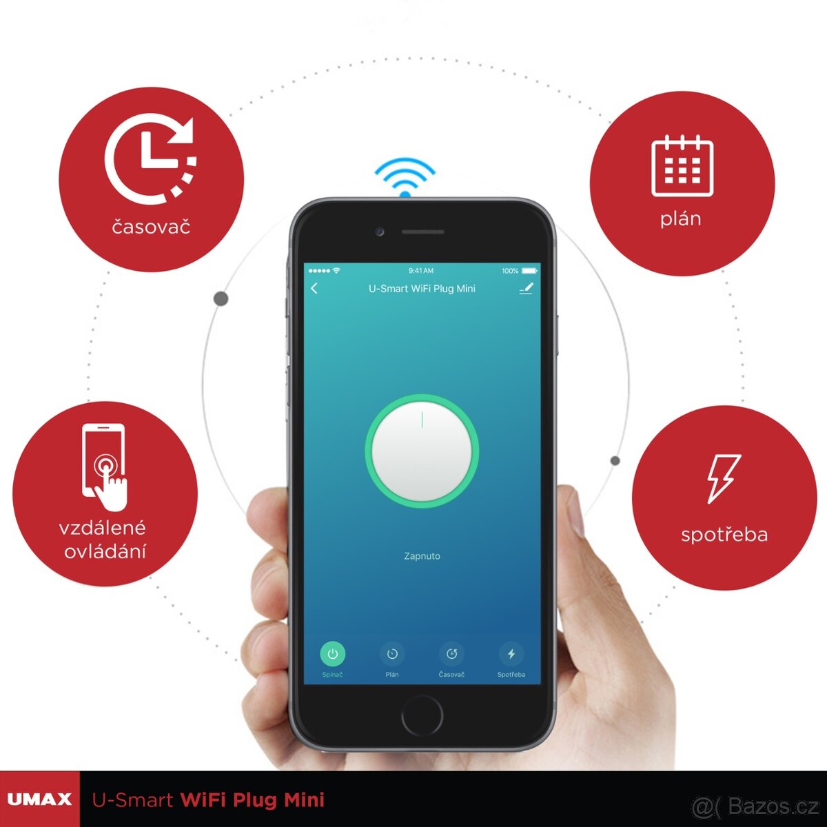 Chytra zasuvka - UMAX U-Smart Wifi Plug Mini - 3
