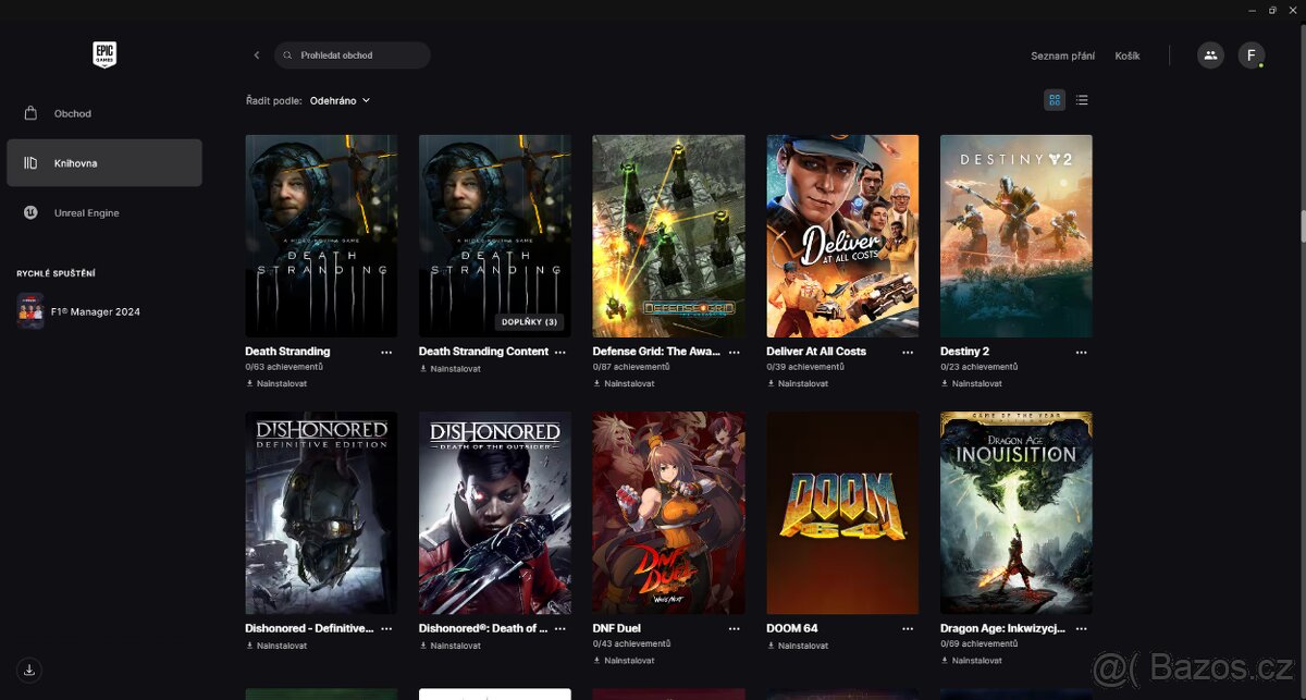 Prodám účet Epic Games – 266 her, hodnota 65 000 Kč+ - 3