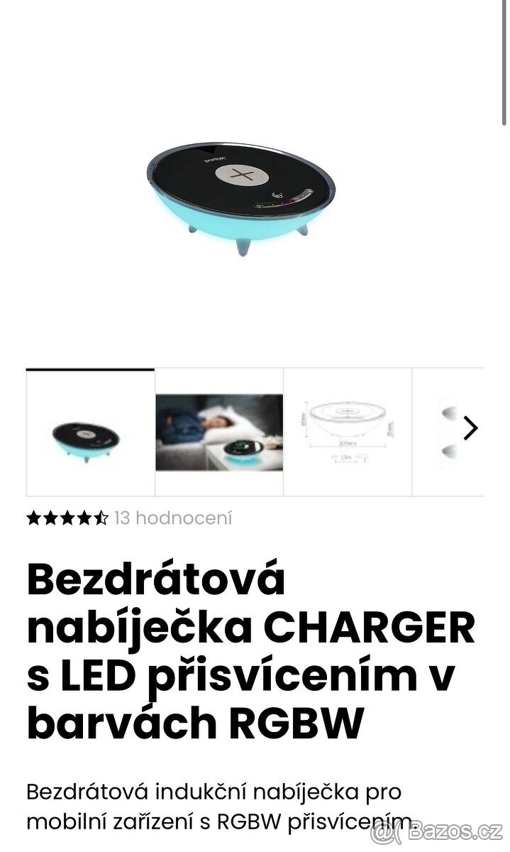 Bezdratova nabijecka na telefon s led podsvicenim - 3