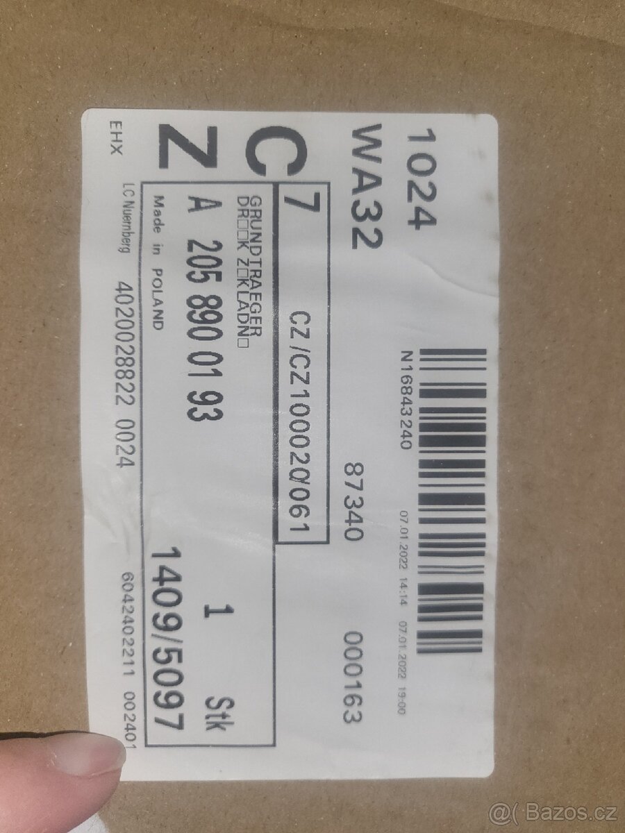 Střešní nosič originální na Mercedes C S205 - 3