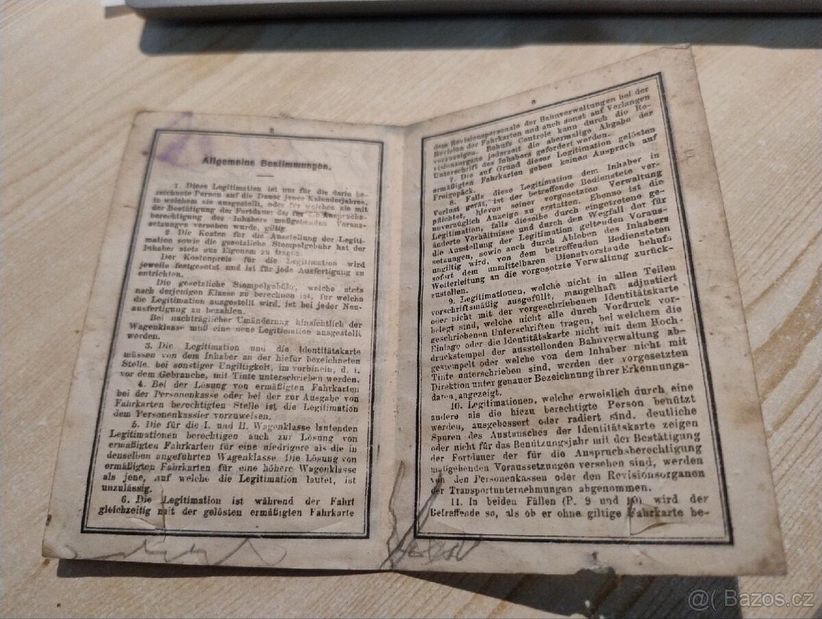 Historický cestovní doklad - 3