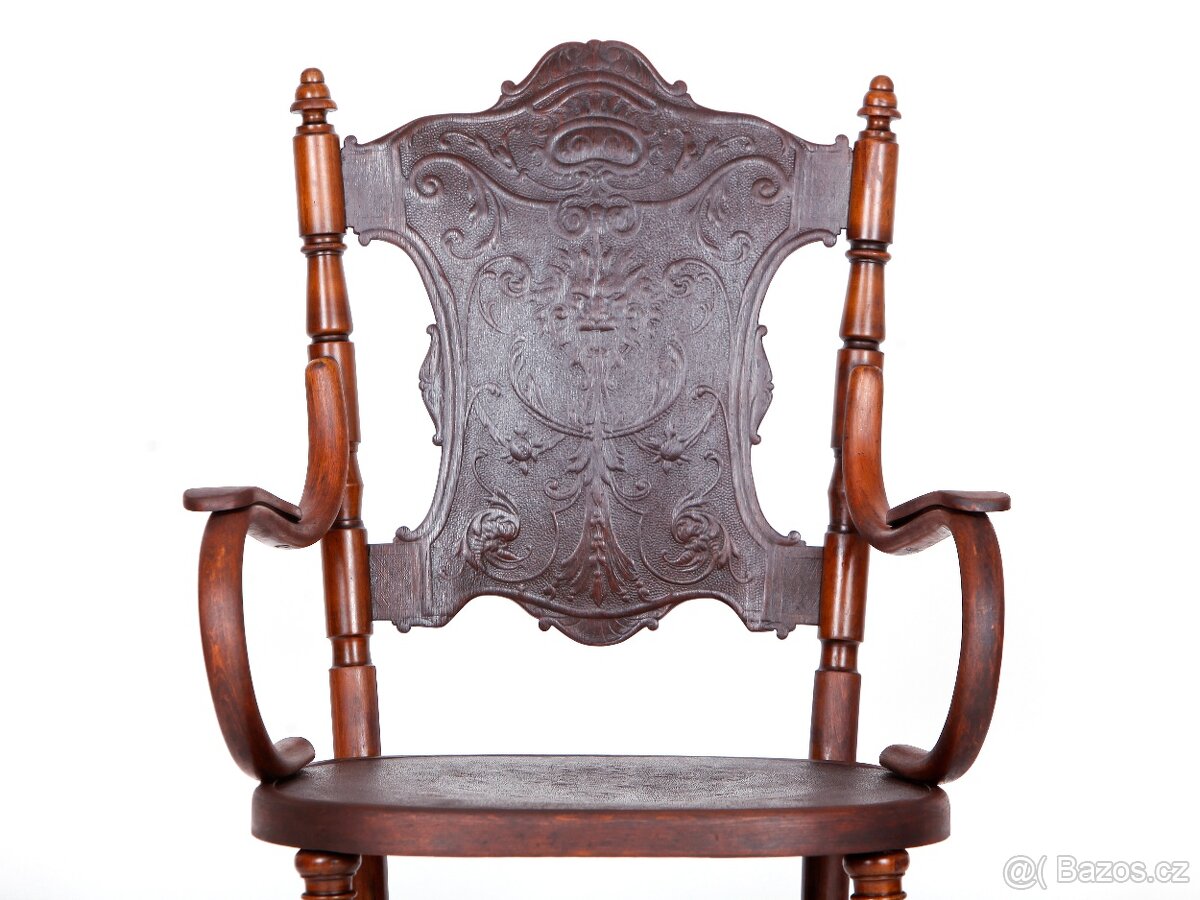 Starožitná sběratelská židle J&J Kohn 1880. - 3