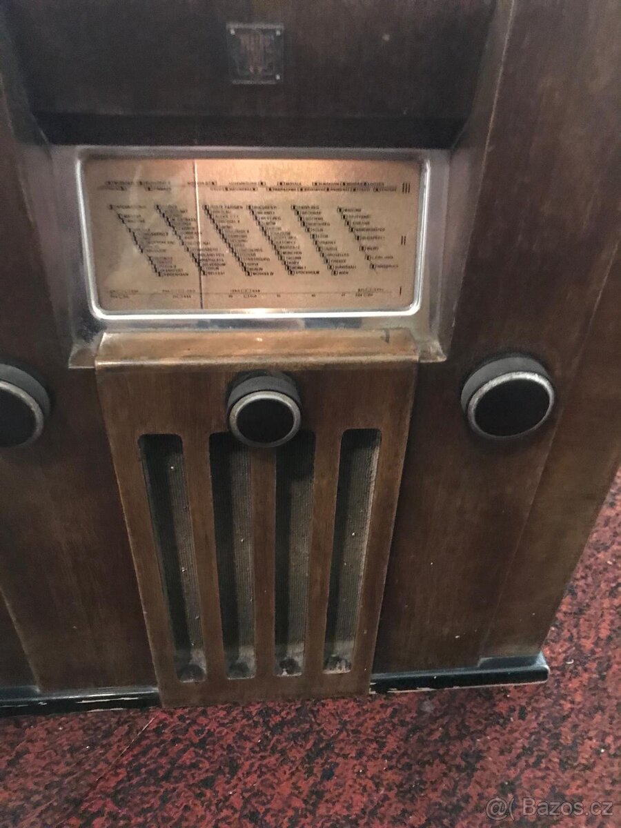 Staré rádio - dřevěné - 3