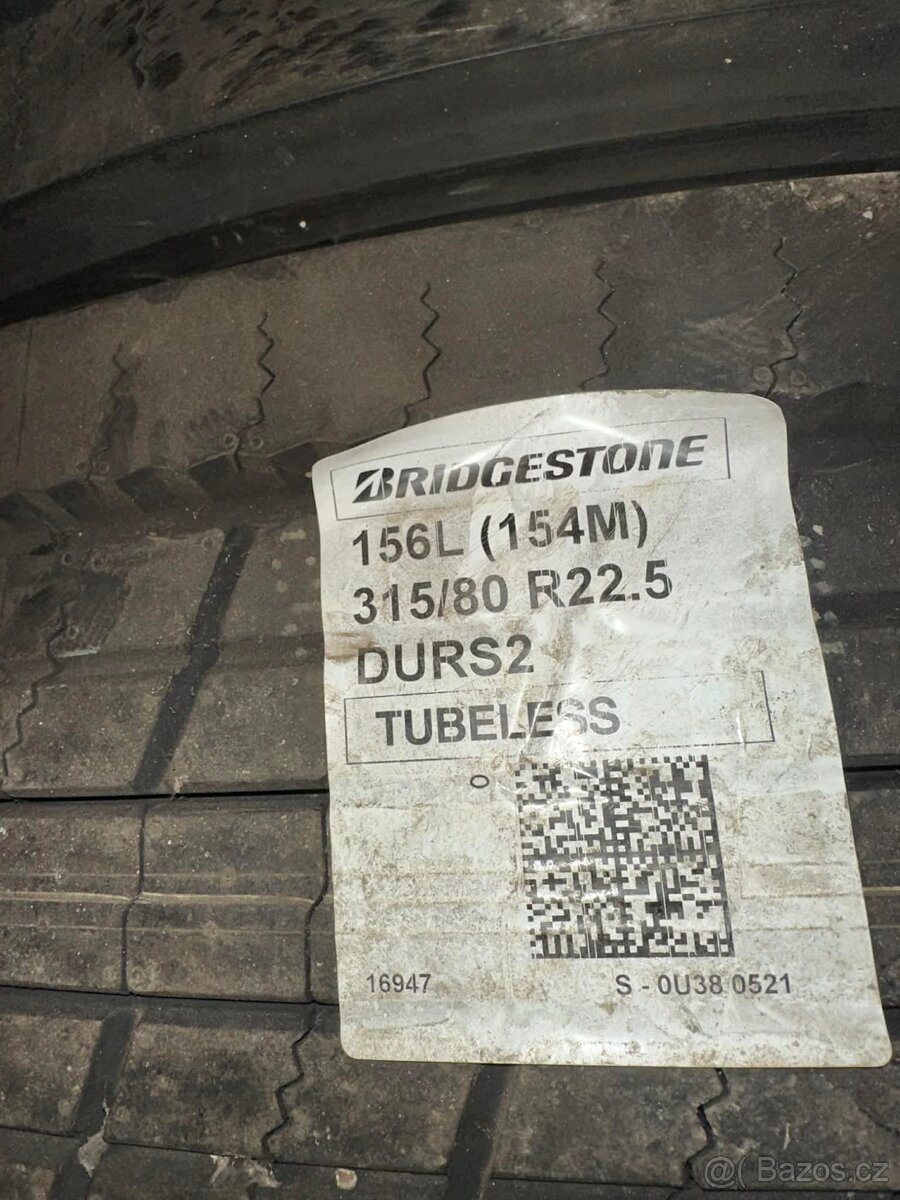 315/80 r22.5 BRI DURS2. 2ks - 3