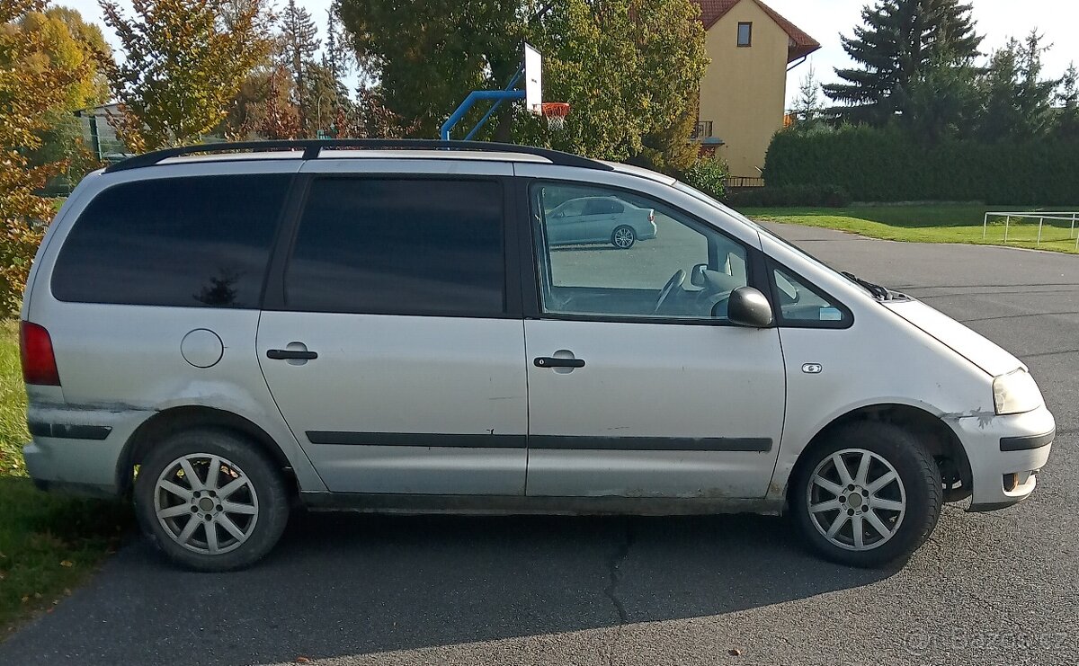 VW SHARAN 1.9TDi,85 a 96kW-POUZE DÍLY,stříbrná metalíza