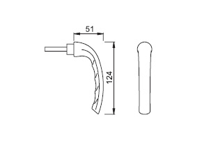 Okenní klika klička HOPPE odnímatelná bílá - 3