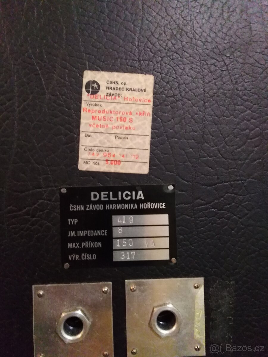 Prodám reprobedny Delicia,Music 150S. - 3