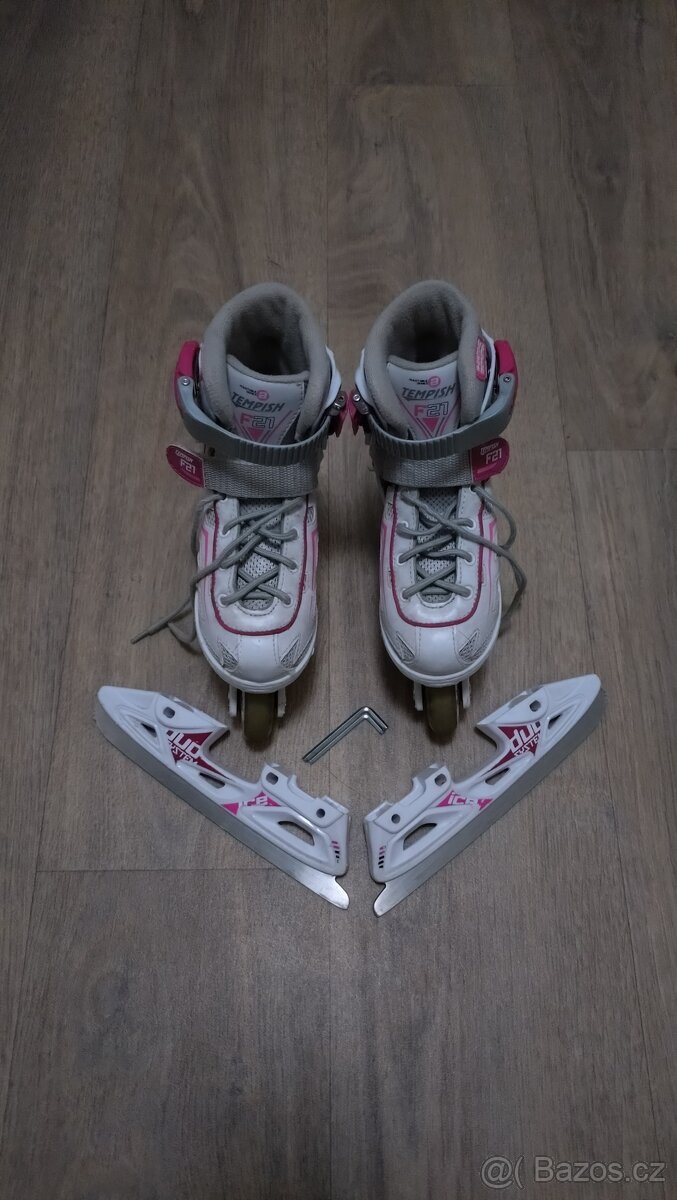 Brusle Tempish F21 vel. 29-32 kolečkové i lední - 3