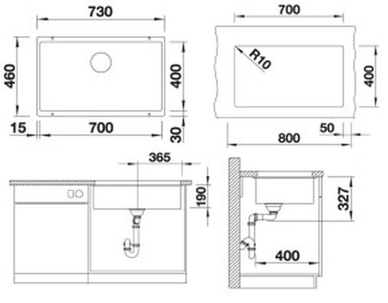 Dřez Blanco granitový - nový (523444) - 3