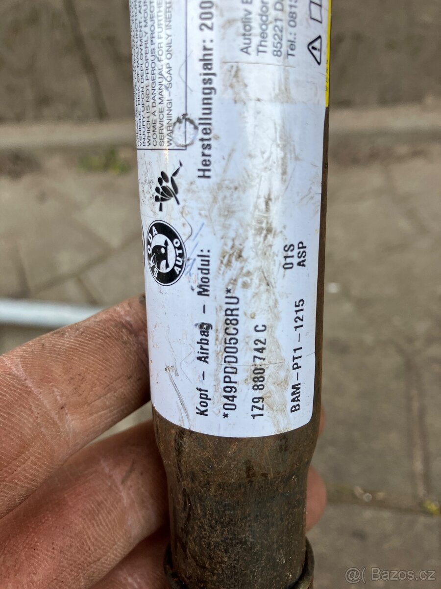 Stropní airbagy Octavia 2 kombi - 3