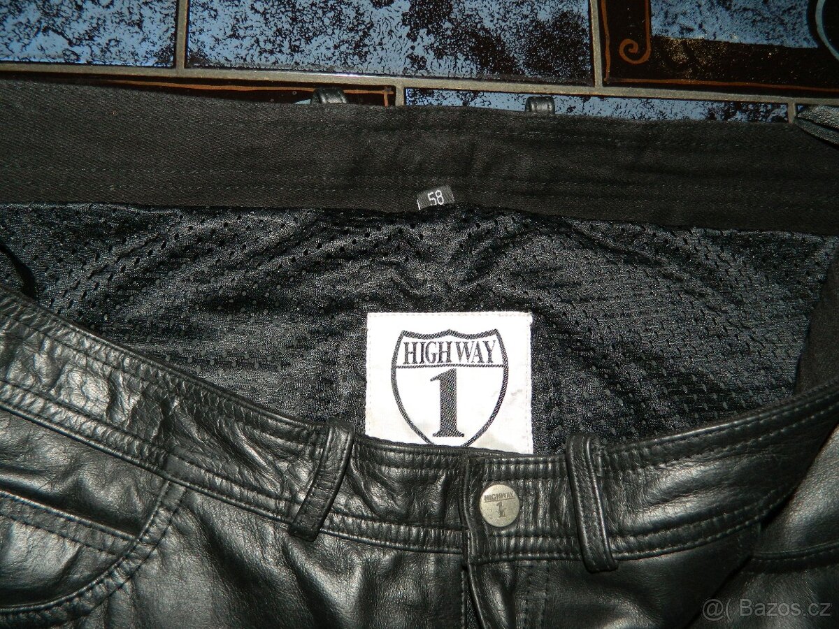 Kožené kalhoty - velikost 58 - 3