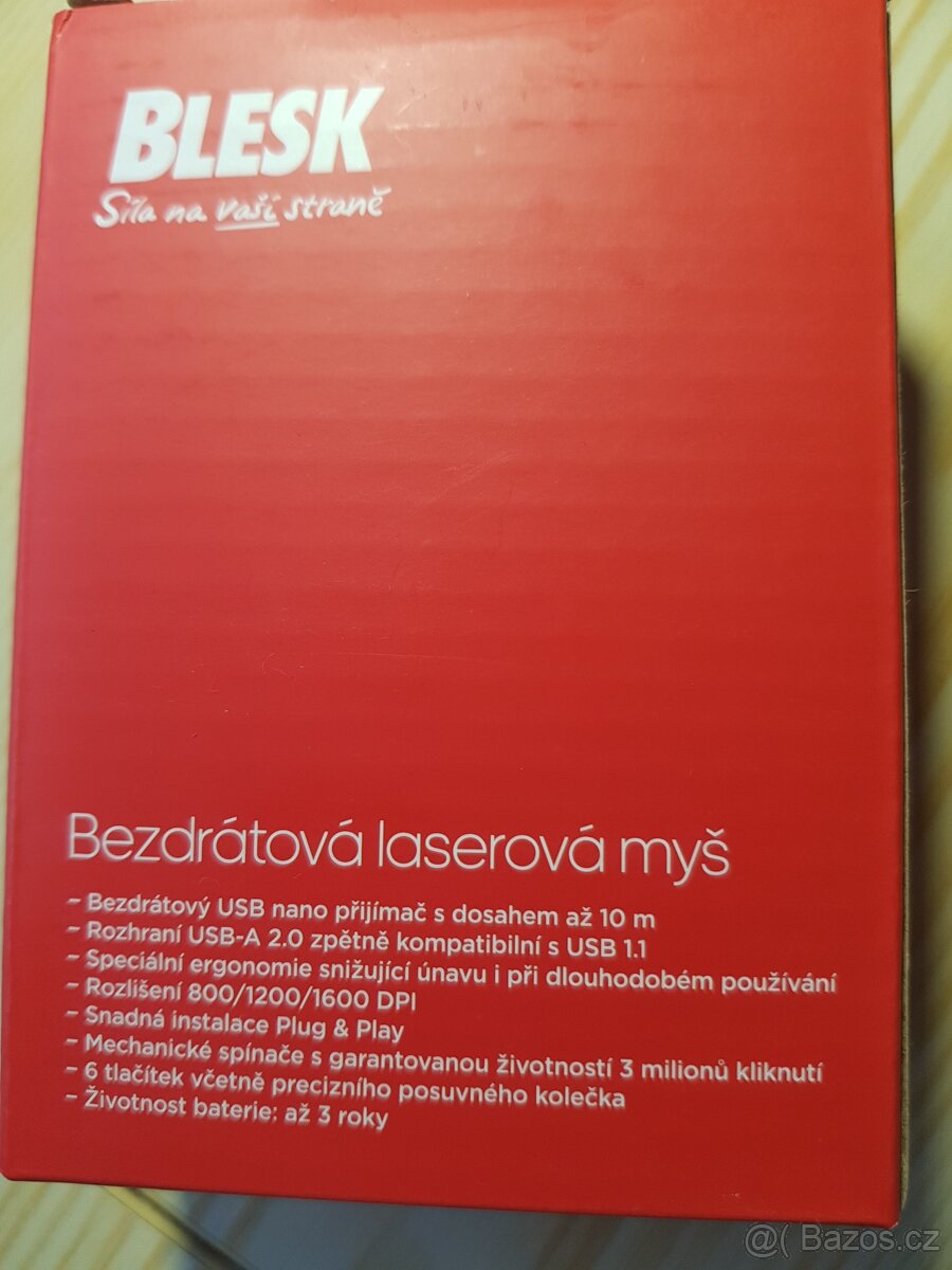 Bezdrátová laserová myš Blesk - 3
