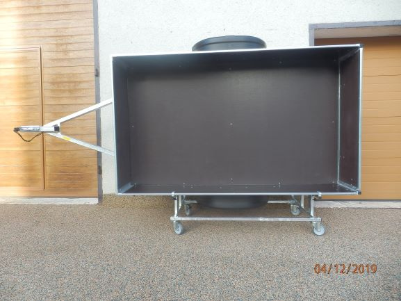 Kolébka na přívěs, kolečka o průměru 100 mm. - 3