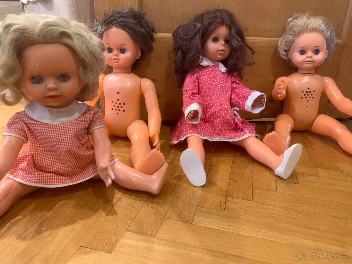 Retro staré panenky , chodičky - 3