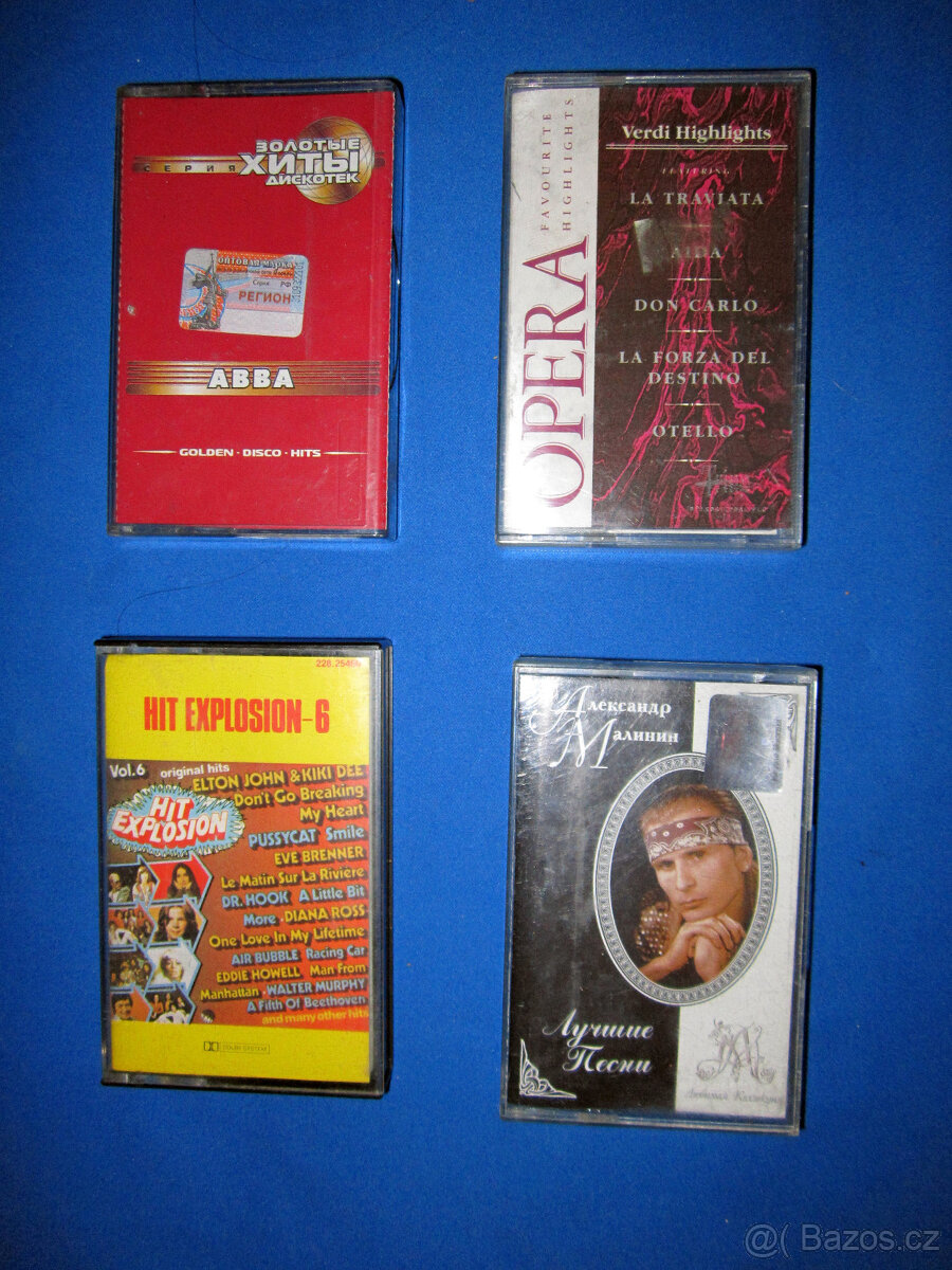 České, pop, a country audiokazety - 3