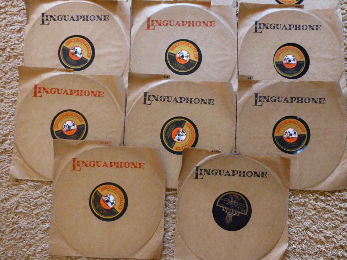 Staré gramodesky - LINGUAPHONE - 14ks - 3