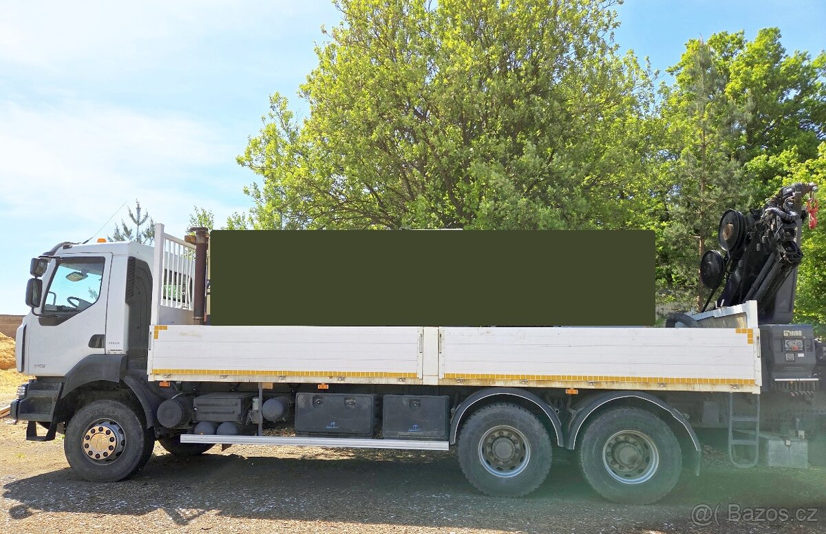2008 Renault 6x4 +HR(2014) HIAB 188 jeřáb dálkáč valník 32t - 3