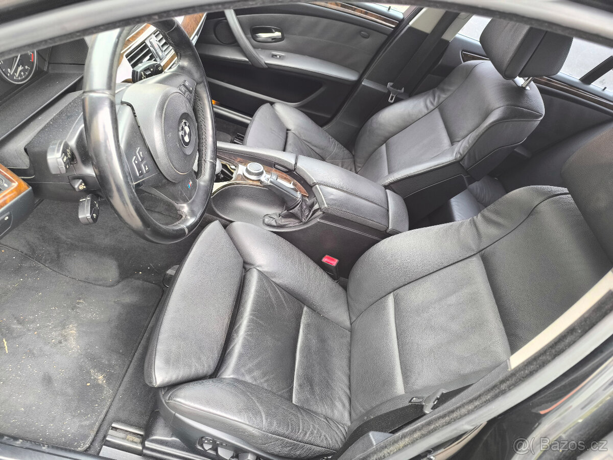 Bmw e60 Lci komfort černá kůže interiér - 3