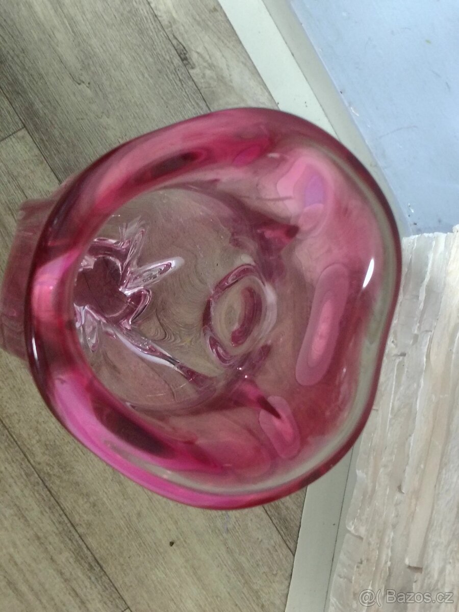 Váza hutní sklo - 3