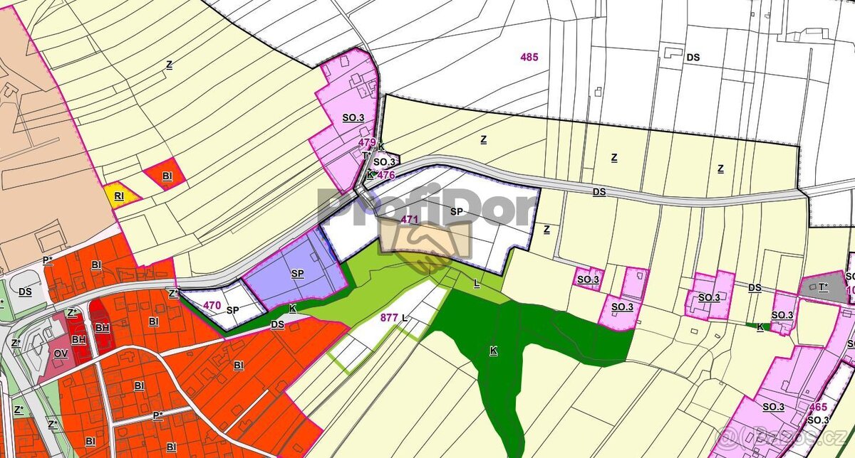 Prodej komerčního pozemku 7 400 m2, Hulince, Valašské Meziří - 3