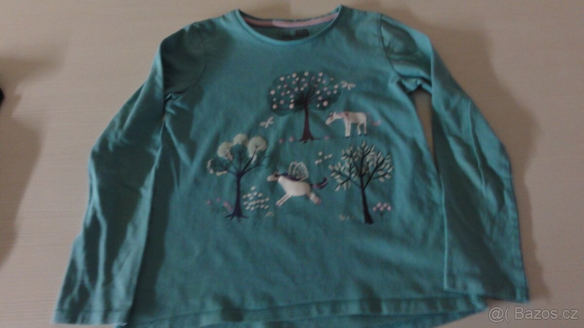 Dívčí trička vel. 134,140 a 146 s dlouhým rukávem - 3