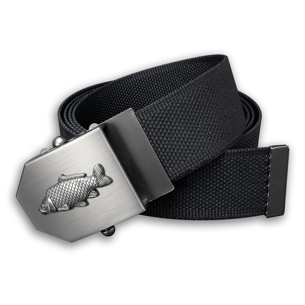 Opasek dárkový rybářský Kapr 4 cm - černý - 3