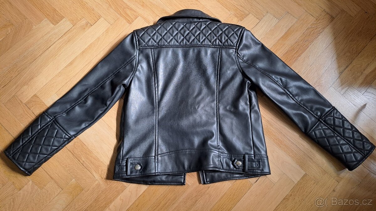 Dívčí bunda "křivák" černá - 3