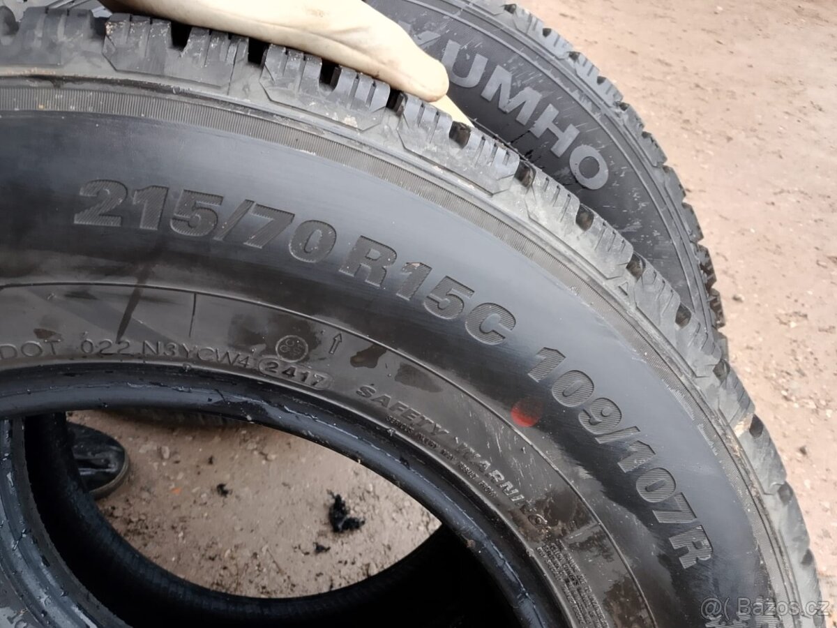 215/70/15c 109/107r Kunho - zimní pneu 2ks dodávkové - 3