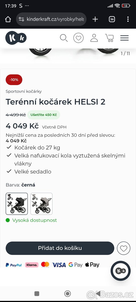 Kočárek kinderkraft Helsi 2 t - 3