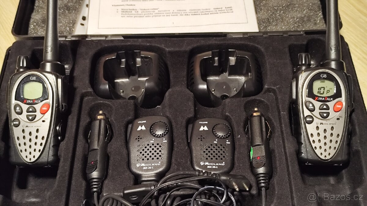 2x PMR vysílačky Midland G8 profi - 3