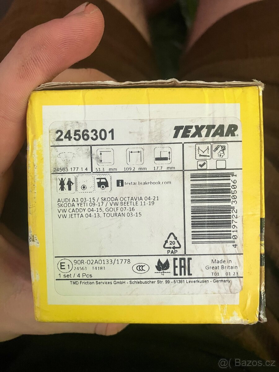 Brzdové desky TEXTAR - 3