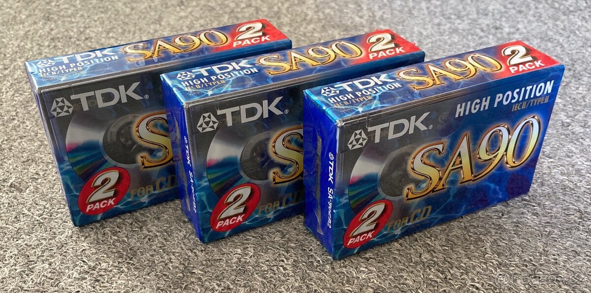 Magnetofonové kazety TDK SA 90 - 3