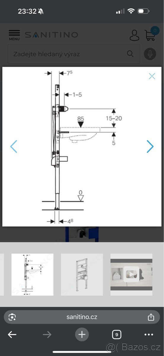 Geberit DUOFIX pro umyvadlo 111.558.00.1 - 3