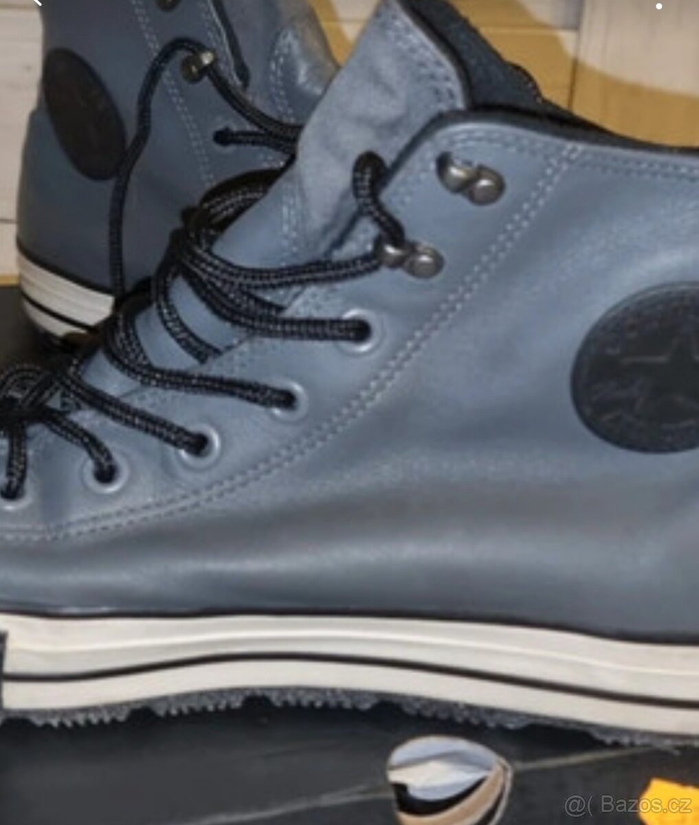 Šedé zateplené waterproof Converse 44 - 3