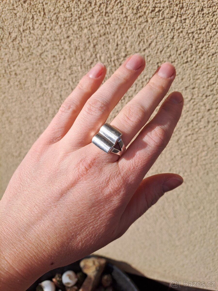 Stříbrný prsten Ag925, vel. 53 - 3