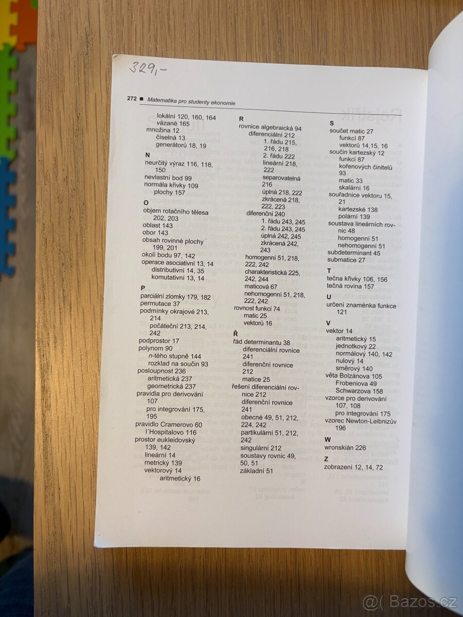 Matematika pro studenty ekonomie - 3