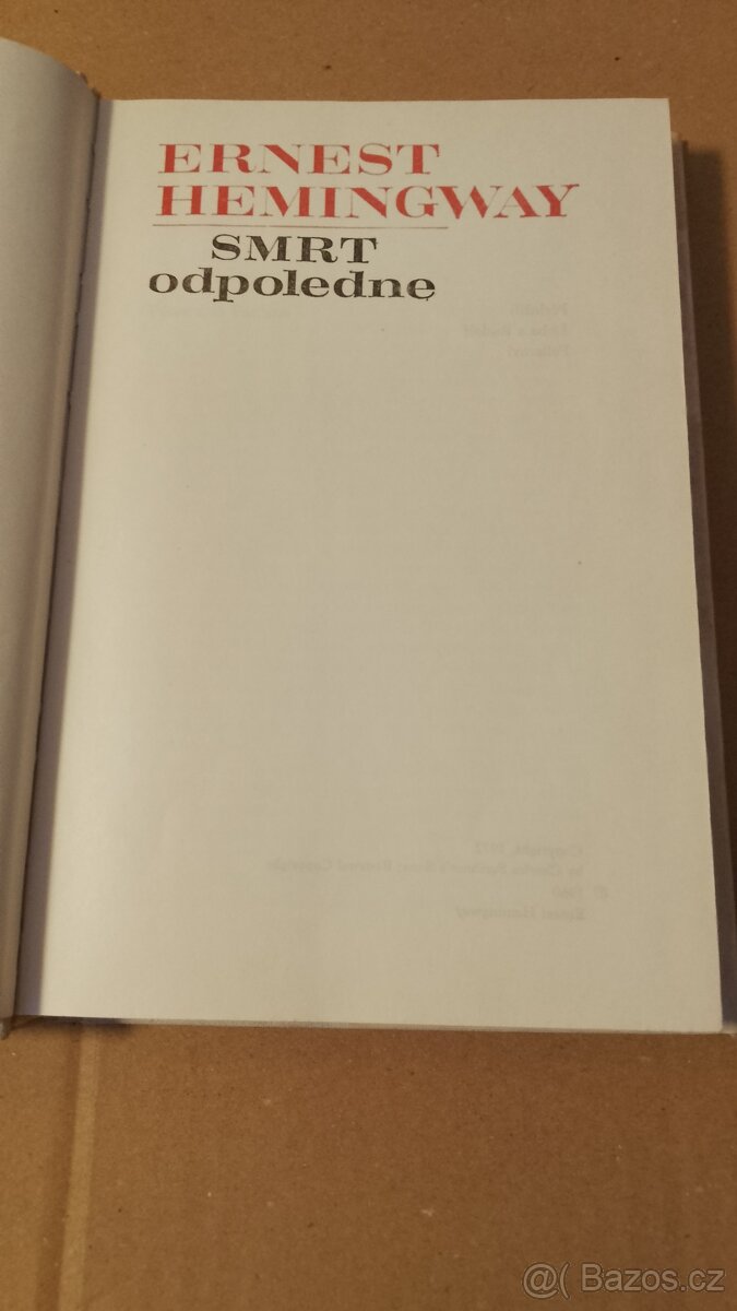 Smrt odpoledne. E.Hemingwey - 3
