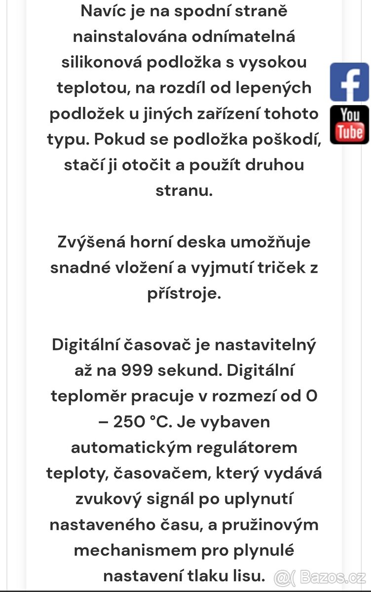 Multifunkční transferový lis 5v1 - 3