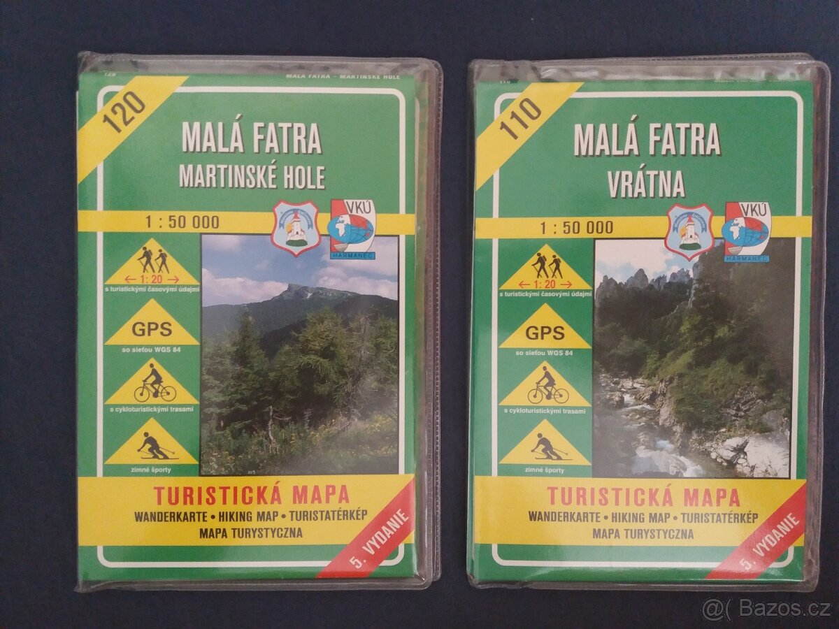 turistické mapy Malá Fatra - 3