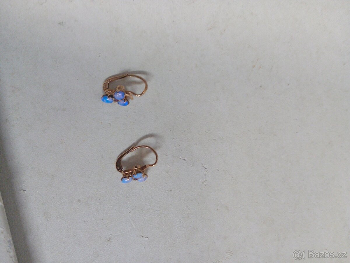 120 LET STARÉ ZLATÉ NÁUŠNICE S OPÁLY - 3