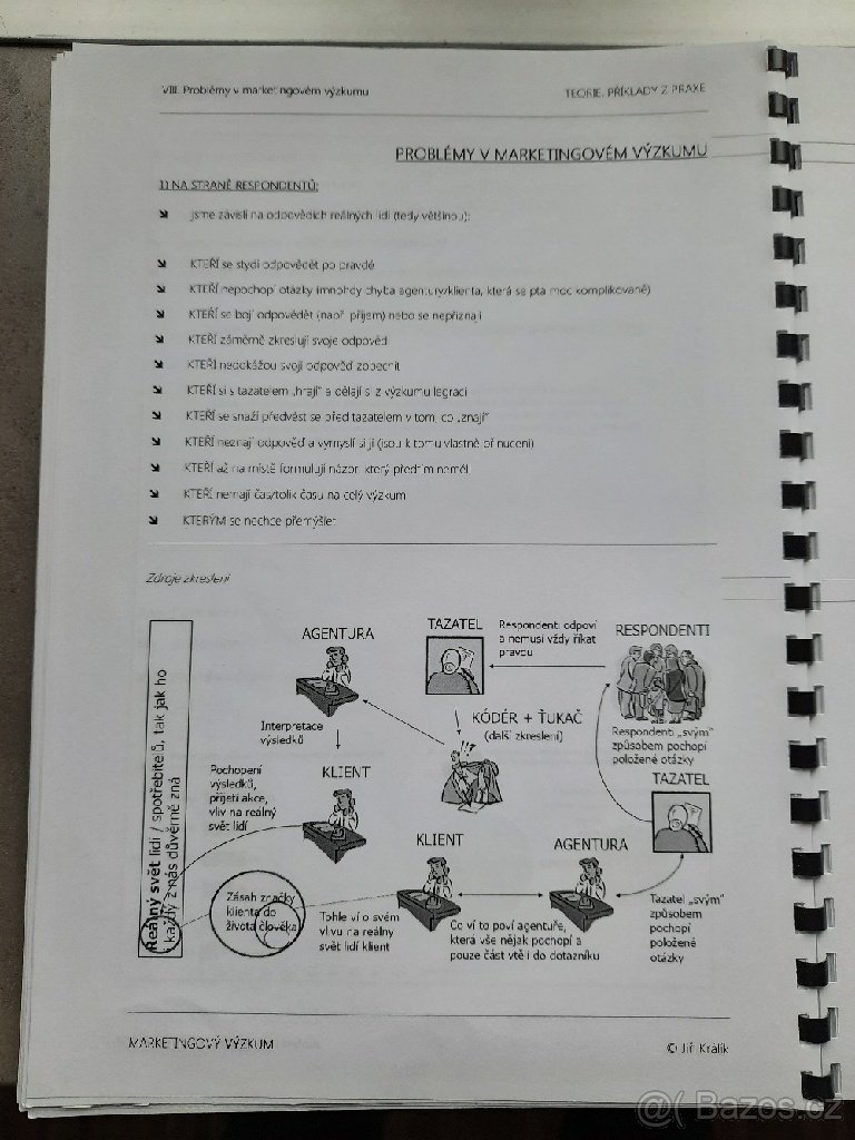 PRODÁM skripta k předmětu MARKETINGOVÝ VÝZKUM. - 3