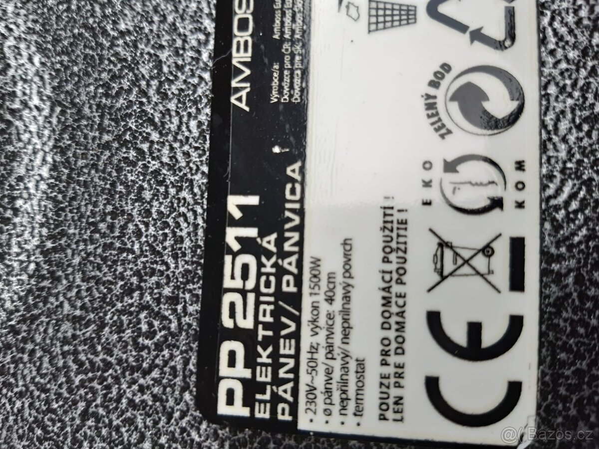 Elektrická pizza pánev PP2511 - 3