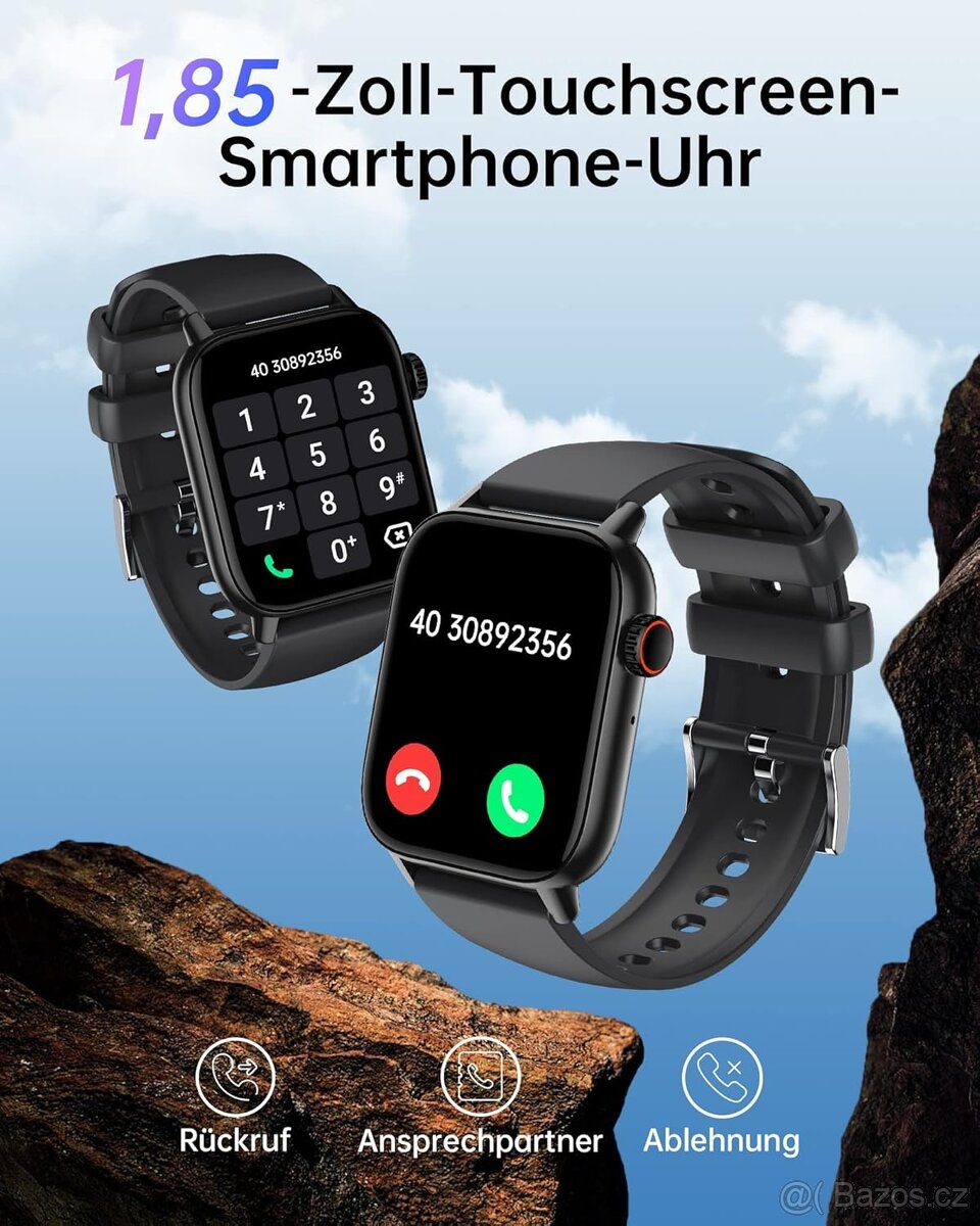 Chytré hodinky LLKBOHA H5 – 1,85" Bluetooth volání, v CZ - 3