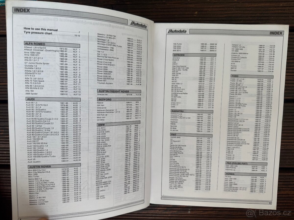 montážní data AUTODATA 1981-1991 montážní manuál - 3