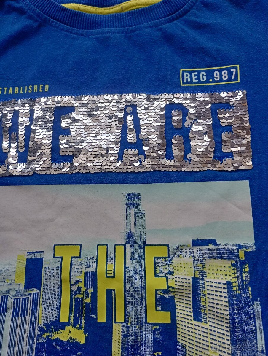 Tričko s přetíracími flitry YFK, 7-8 let - 3