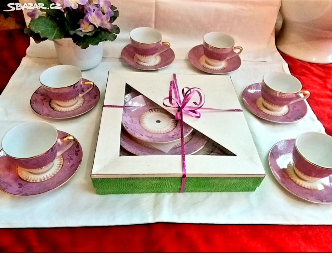 Kávový servis, český porcelán - 3