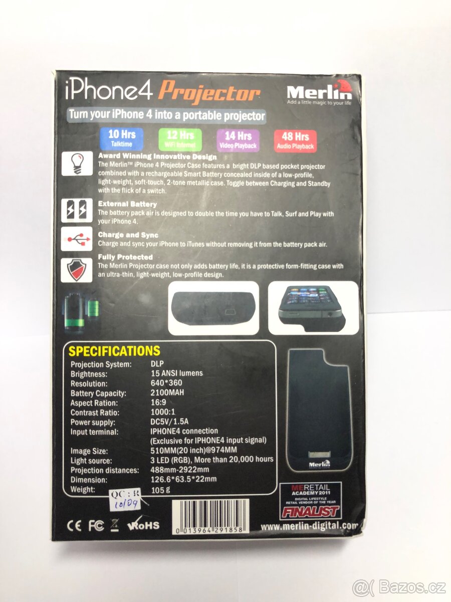 Merlin iPhone 4 Projector – přenosný projektor pro iPhone 4 - 3
