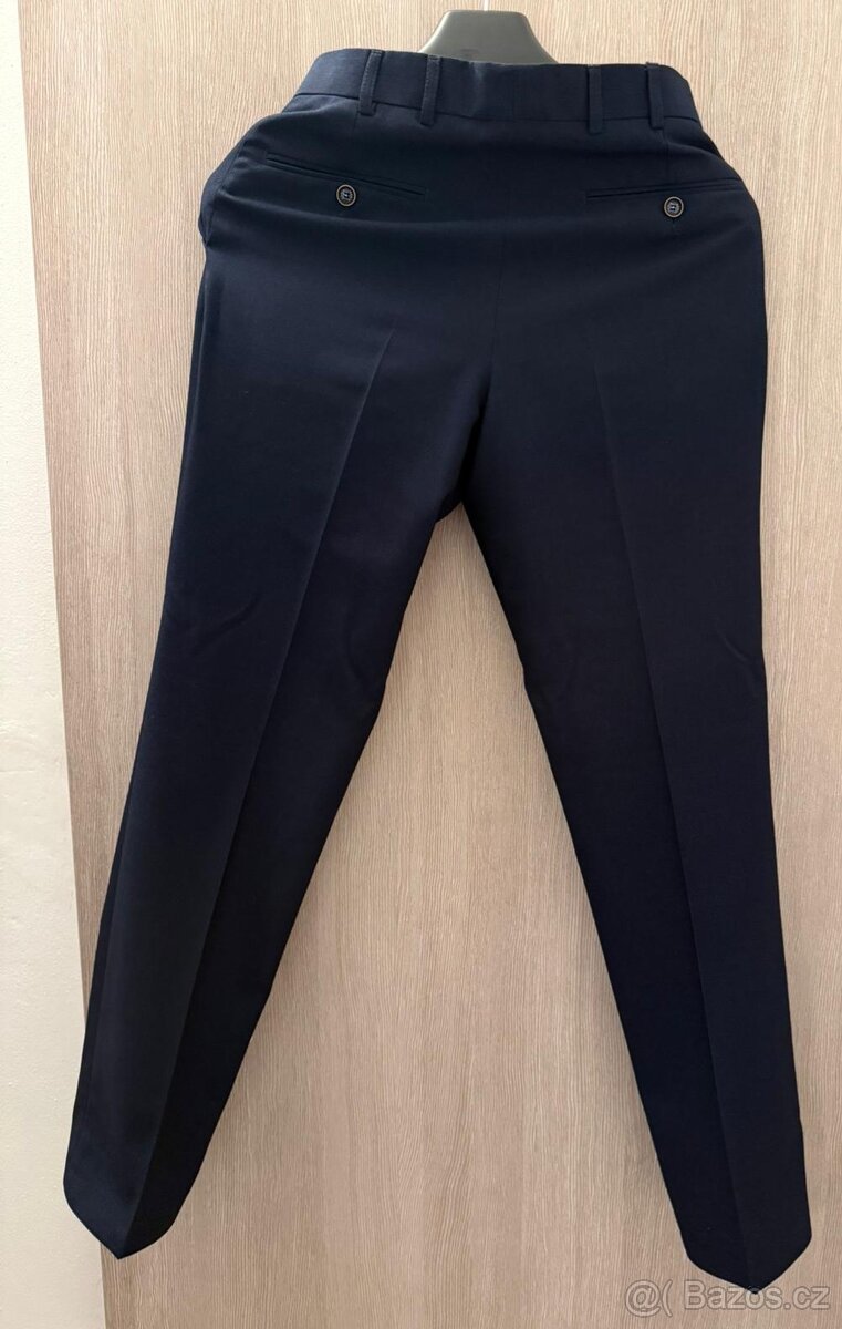 Pánský modrý oblek - 3