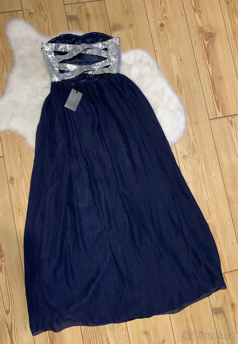Nové dámské plesové/společenské šaty vel. XS - 3