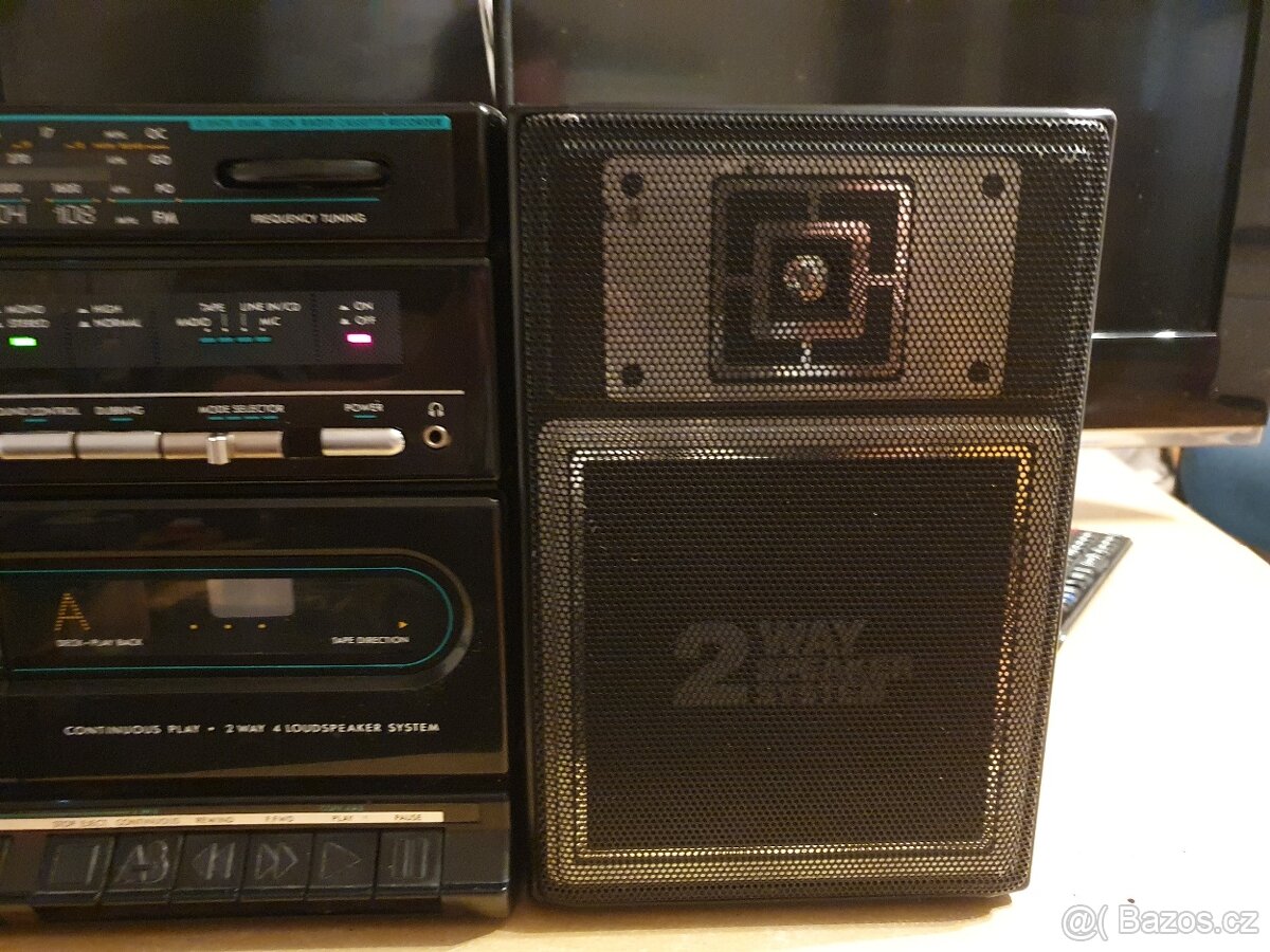 PHILIPS D 8478 80 léta BOOMBOX Kazeťák - 3